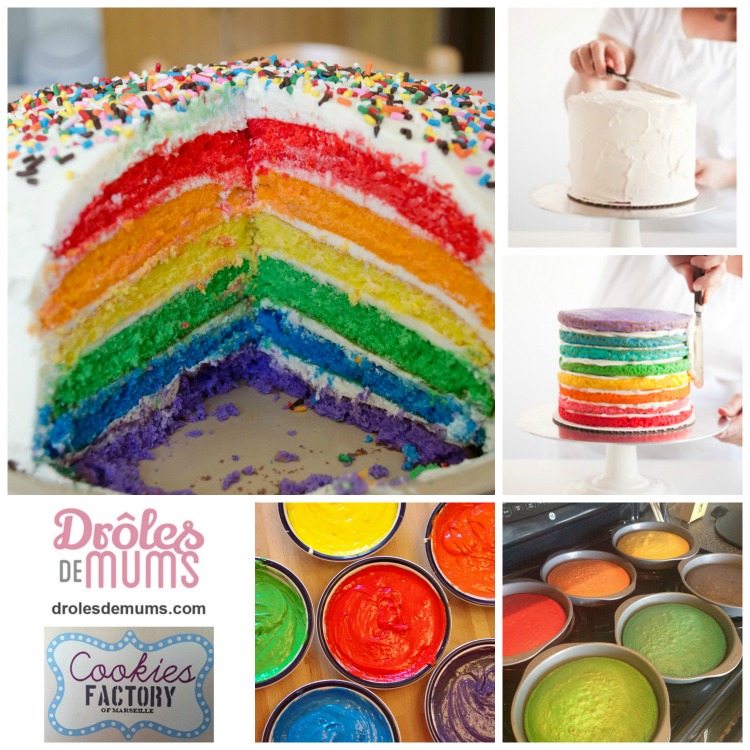 Un Gâteau Danniversaire Tout En Couleurs Le Rainbow Cake
