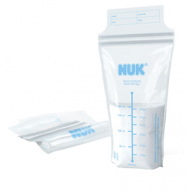 Lot de 25 sachets de conservation pour lait maternel Nuk, 11,40 €