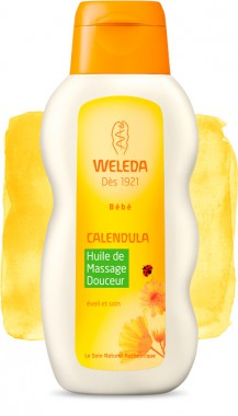 L'huile de massage Weleda à base de Calendula