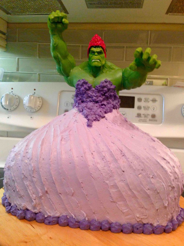 hulk-princess-cake-4-year-old-girls-twins-1