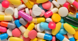 Many colorful medicines